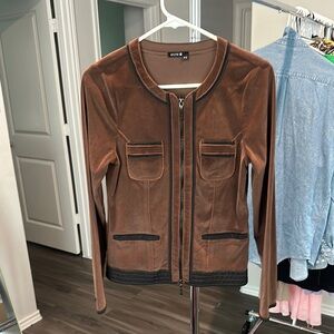 Brown Blazer Elegant Suit Jacket